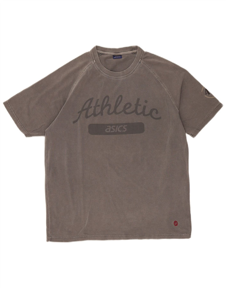 Asics Herre Grafisk T-Shirt Top XL Grå