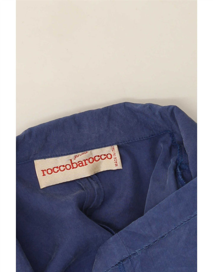 Roccobarocco Jachetă Blazer pentru femei cu 2 nasturi UK 12 Medium Blue