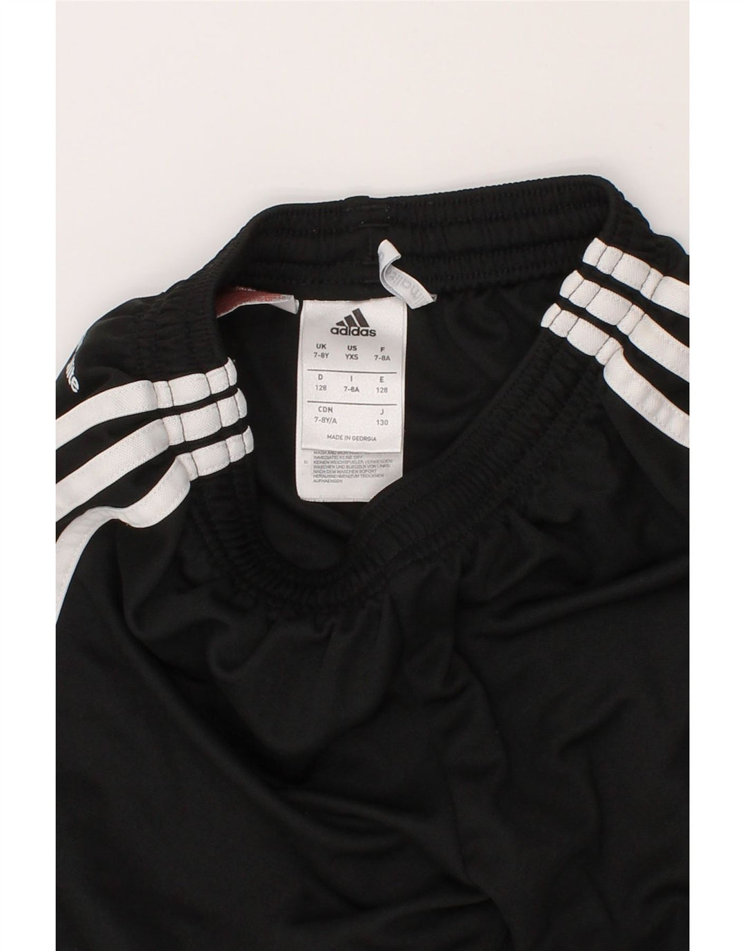 ADIDAS Boys Climalite Sport Shorts 7-8 Years Black Polyester Vintage Adidas and Second-Hand Adidas from Messina Hembry 