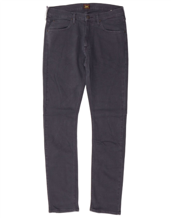 Lee Mens Luke Slim Jeans W31 L32 Navy Blue Cotton