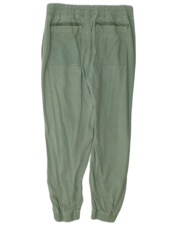Zara Womens Joggers Trousers Medium W28 L27 Green Lyocell