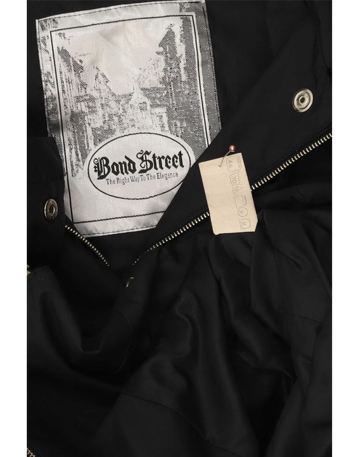 Bond Street Womens Utility Jacket IT 46 Large Black Polyester