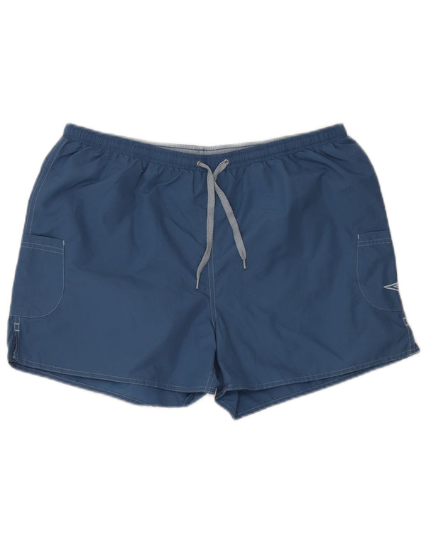 Umbro Short de Sport Homme Large Bleu Nylon