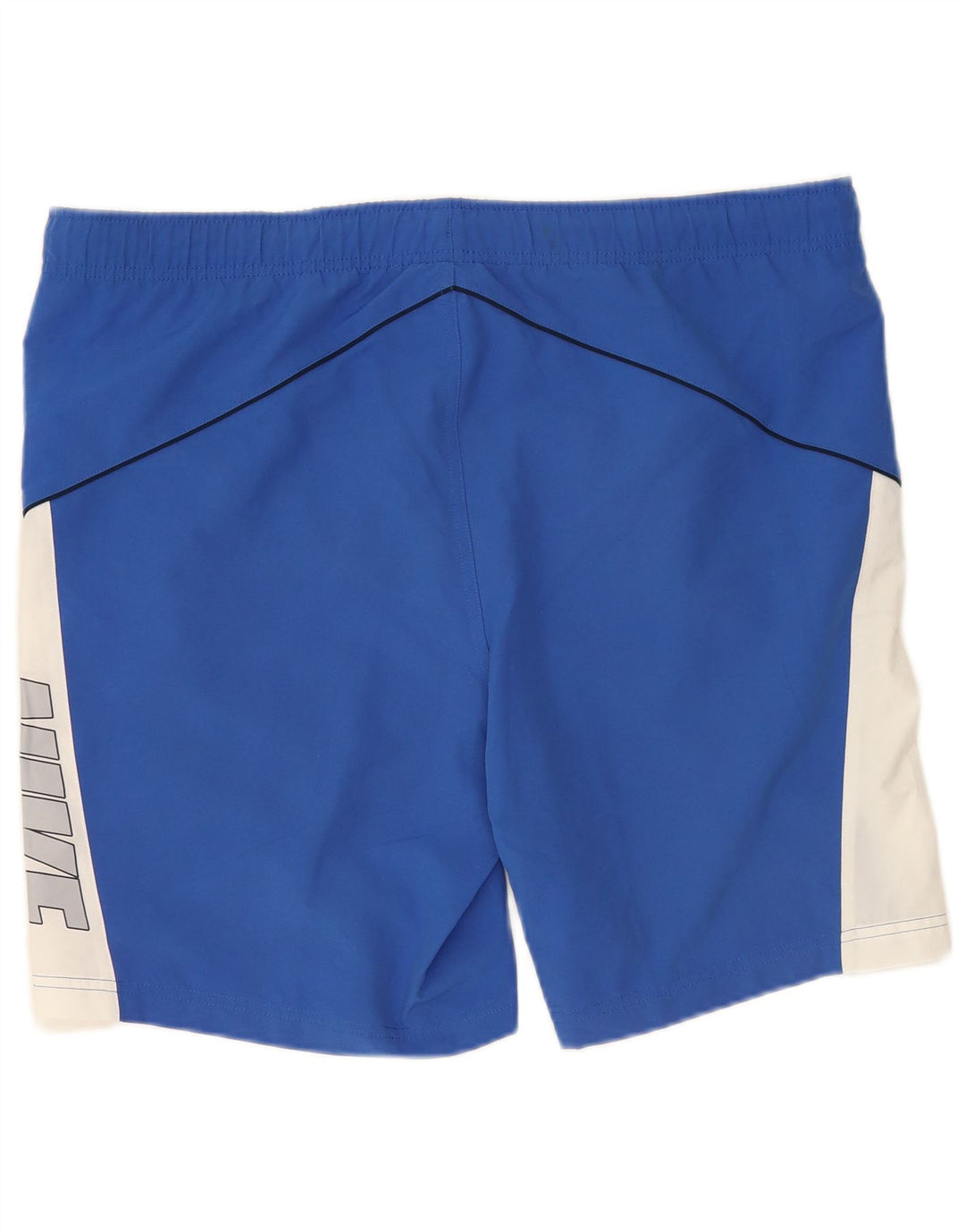 Nike Short de sport graphique pour homme en polyester color block bleu moyen