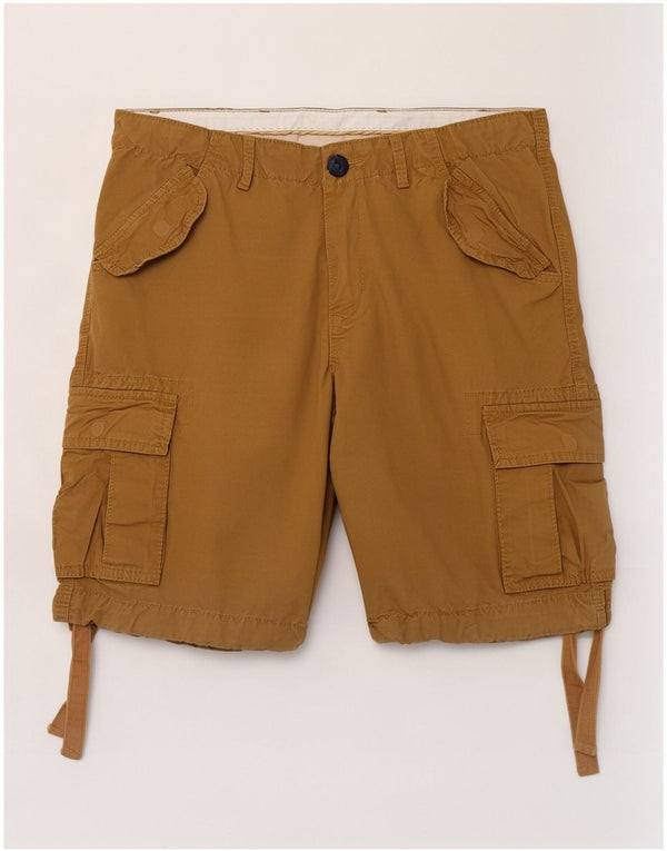 Airwalk Herren-Cargo-Shorts, Größe S, W34, Beige, Baumwolle