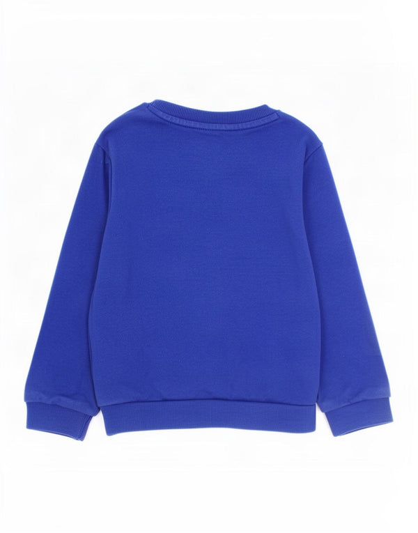 Adidas Baby Boys Grafisk Sweatshirt Jumper 18-24 måneder Blå Bomuld