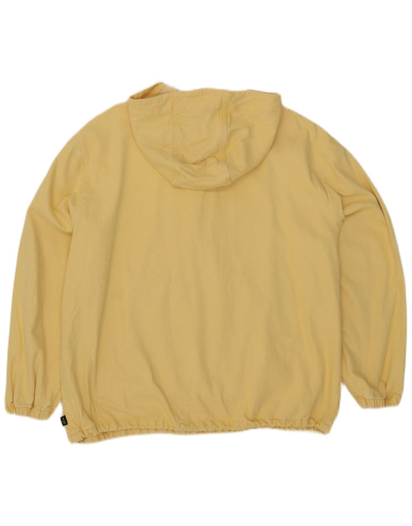Levi's Mens Hooded Pullover Denim Jacket UK 40 Large Yellow Cotton