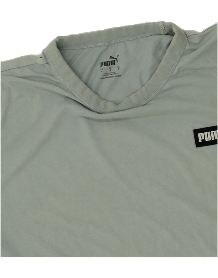 PUMA Mens T-Shirt Top Large Blue Cotton Vintage Puma and Second-Hand Puma from Messina Hembry 