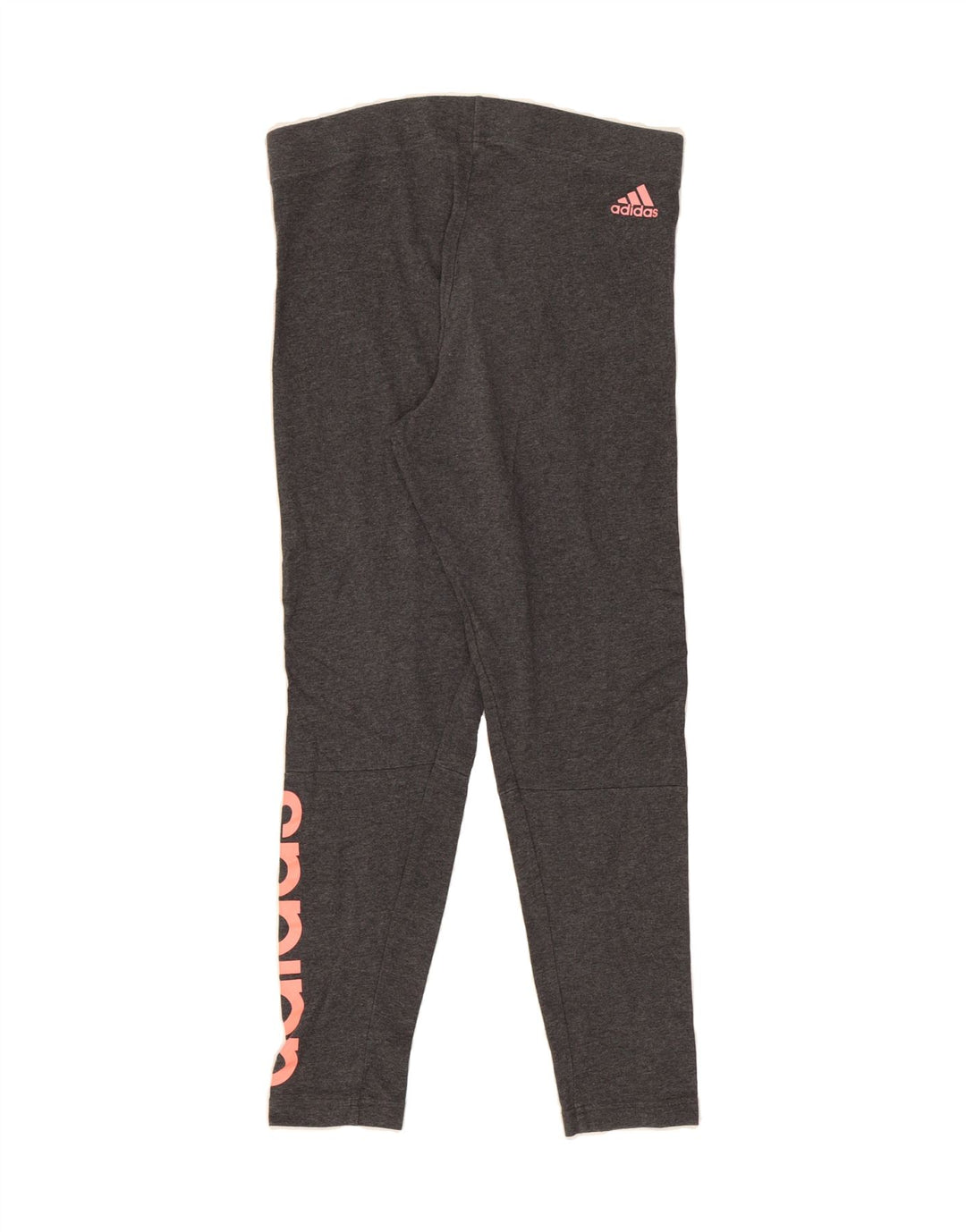 ADIDAS Womens Graphic Leggings UK 12 Medium Grey Vintage Adidas and Second-Hand Adidas from Messina Hembry 