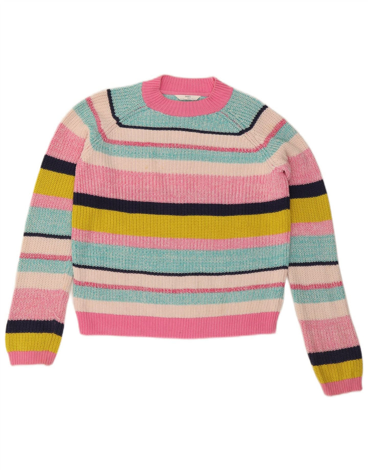 Marks & Spencer Girls Crew Neck Jumper Sweater 12-13 Years Multicoloured