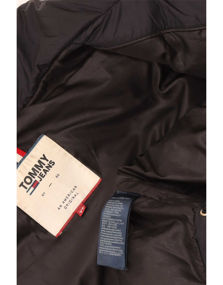 Tommy Hilfiger Mens Padded Jacket UK 34 XS Black Polyamide
