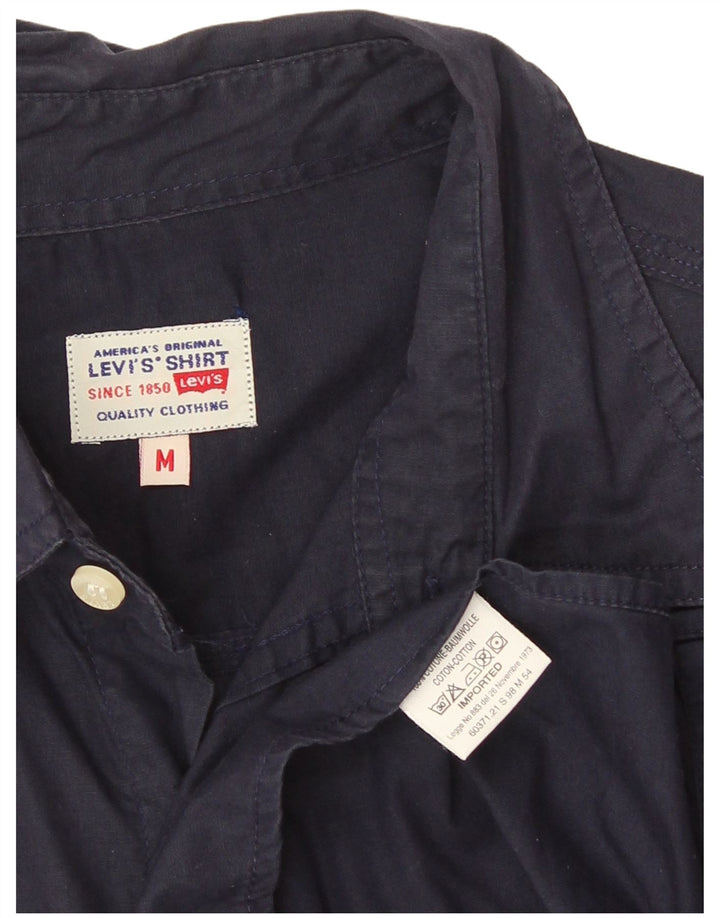 Levi's Herren-Kurzarmhemd aus Baumwolle in mittlerem Marineblau