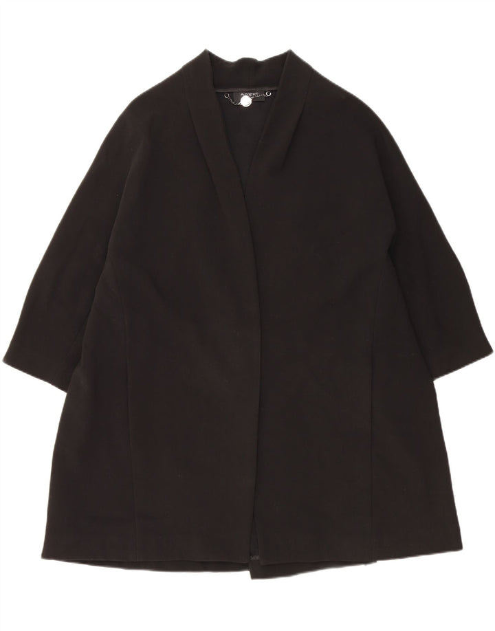 Marks & Spencer Womens Open Oversized Overfrakke UK 18 XL Sort