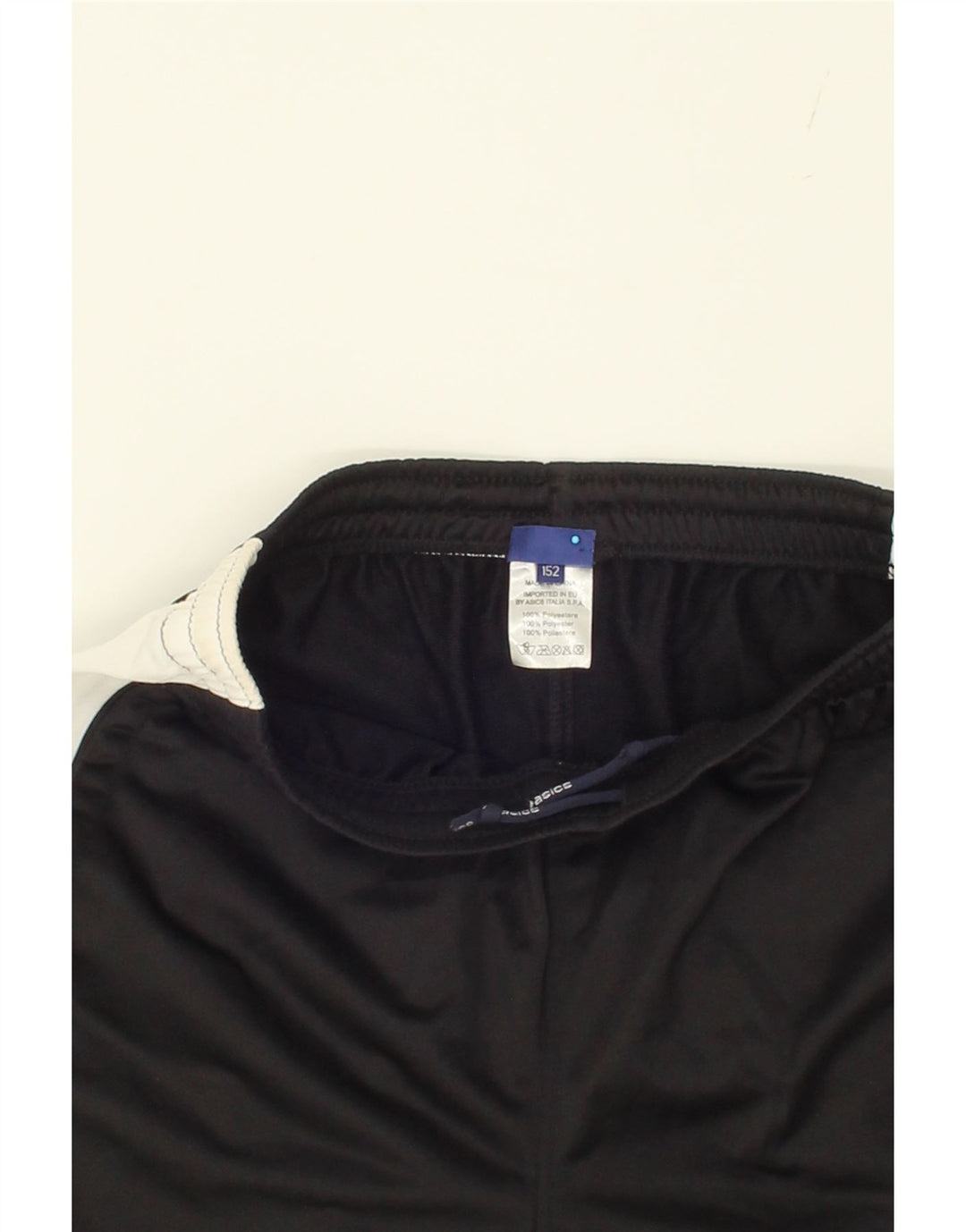 ASICS Boys Tracksuit Trousers 11-12 Years  Black Colourblock Polyester Vintage Asics and Second-Hand Asics from Messina Hembry 