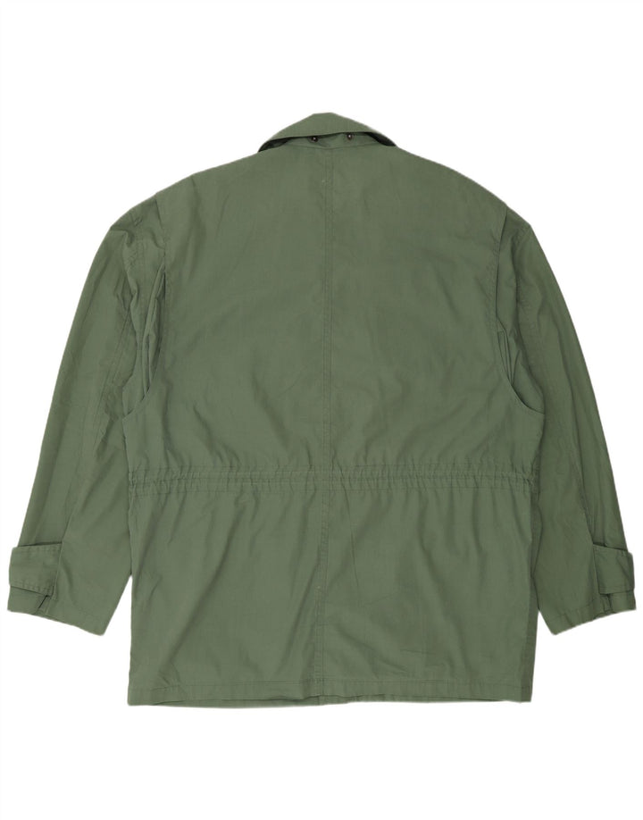 Vintage Herren Utility Jacke UK 42 XL Grün Polyester