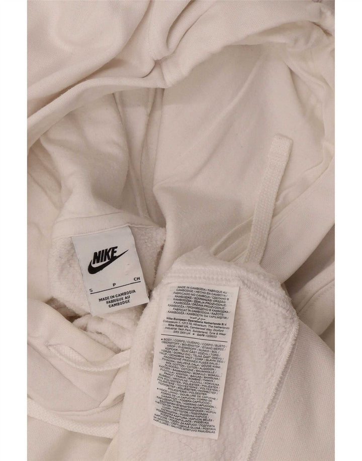 Nike Mens Hoodie Jumper Small White Cotton