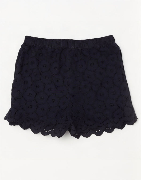 Jack Wills Dameshorts UK 12 Medium W30 Marineblå Blomsterbomuld