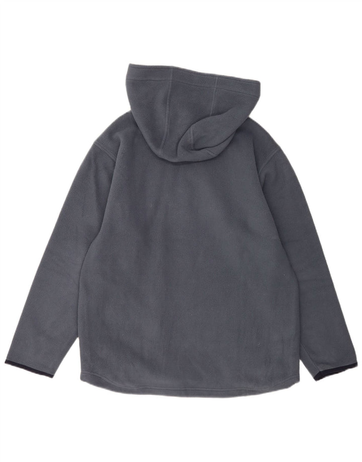 Kappa Herre hættetrøje med lynlåshals Fleece Jumper Medium Blue Polyester