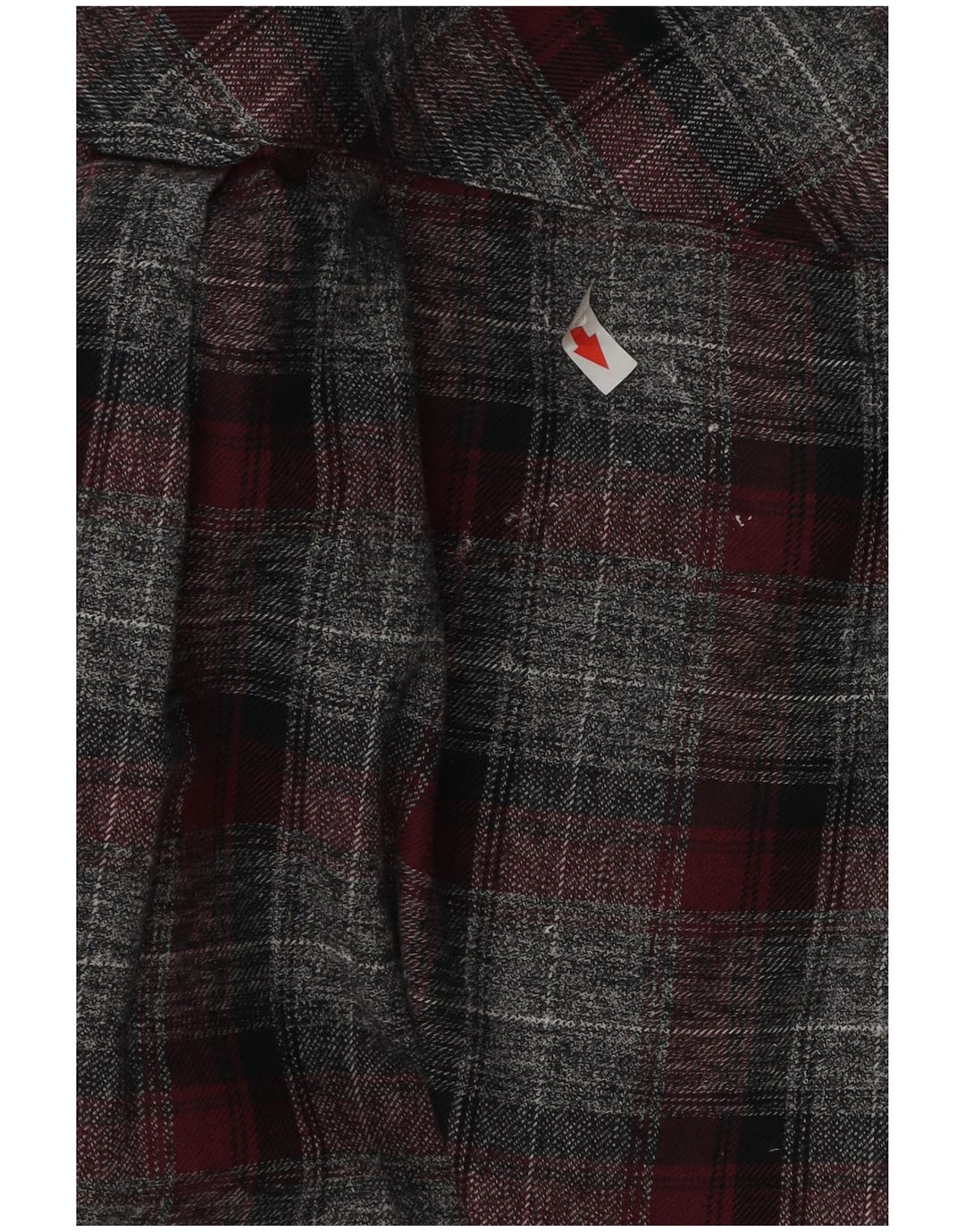 Marks & Spencer Mens Tailored Fit Flannel Shirt XL Grey Check Cotton