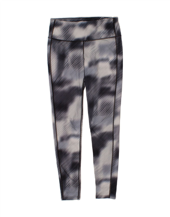 ATHLETA Womens Leggings UK 10 Small  Navy Blue Tie Dye Nylon Vintage Athleta and Second-Hand Athleta from Messina Hembry 