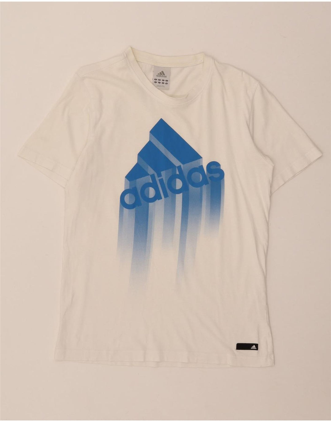 T-shirt grafica da uomo Adidas Top piccola bianca