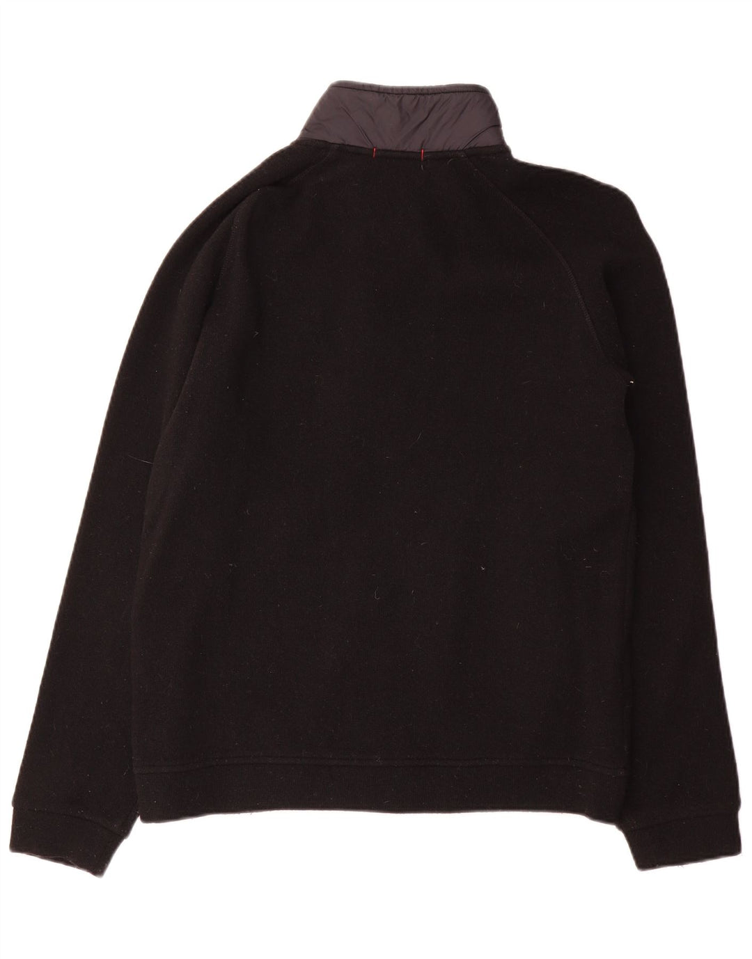 Woolrich Mens Cardigan Sweater Small Black Colourblock Wool