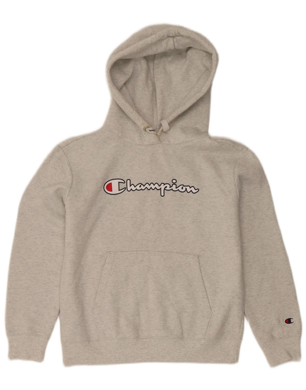 Champion Pull à capuche graphique pour homme XS Gris moucheté