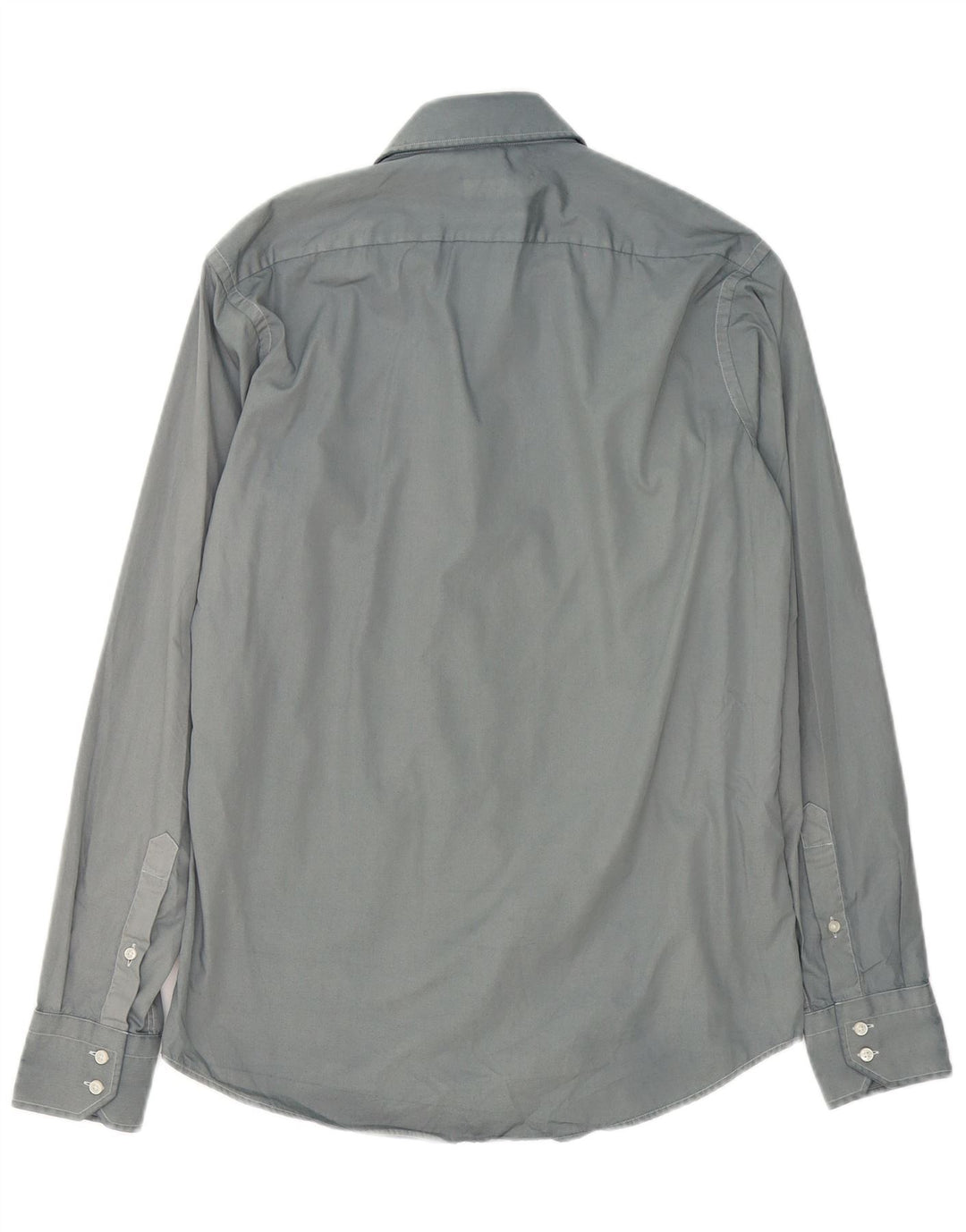 Hugo Boss Mens Regular Fit Shirt Size 38 15 Medium Grey Cotton
