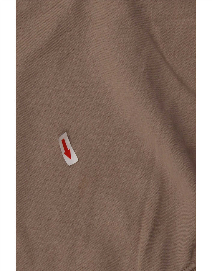 Felpa Zara da uomo in cotone beige medio