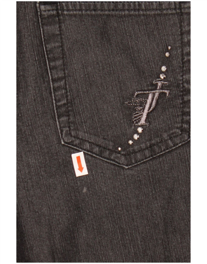 TRUSSARDI Womens Straight Jeans W25 L29 Black Cotton