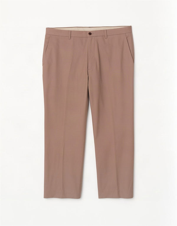 Marks & Spencer Mens Tailored Fit Straight Crop Chino Trousers W40 L25 Grey