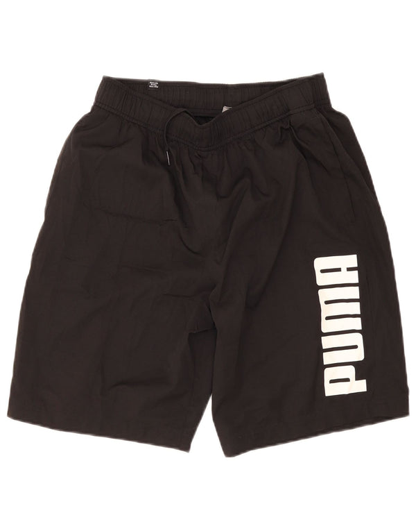 Puma Herre grafiske sportsshorts Medium Sort Polyester