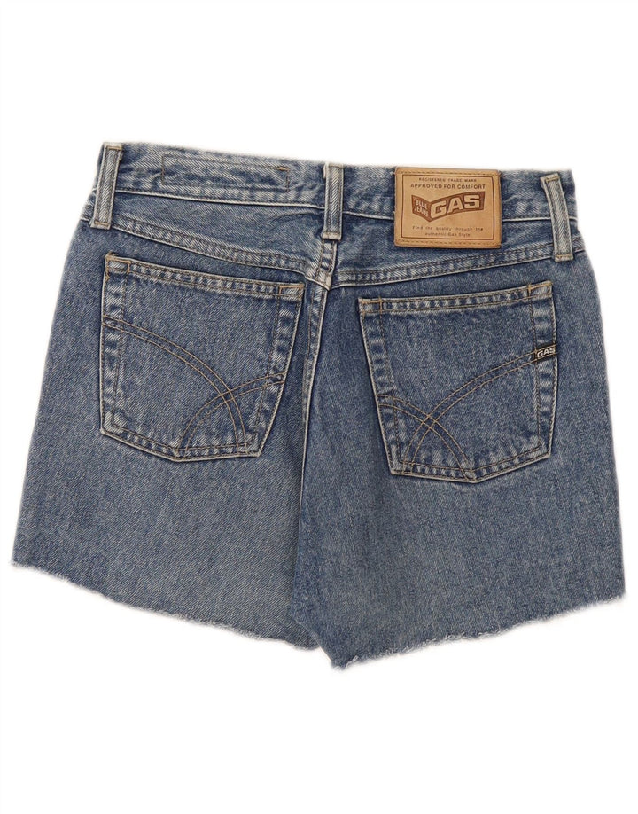 Gas Damen Jeansshorts W28 mittelblaue Baumwolle