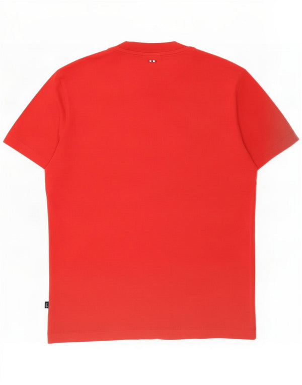 Napapijri Mens Graphic T-Shirt Top Medium Red