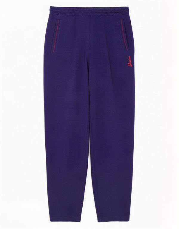 Diadora Mujer Velour Chándal Pantalones UK 40 Small Púrpura Poliéster