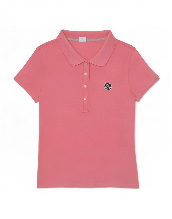 North Sails Dame Polo Shirt UK 12 Medium Pink