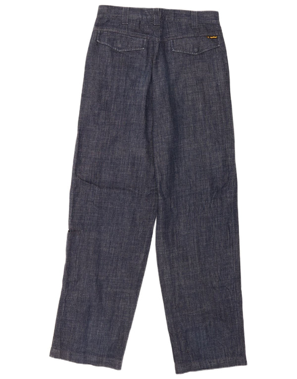Meltin' Pot Mens Loose Fit Chino Trousers W32 L34 Blue Cotton