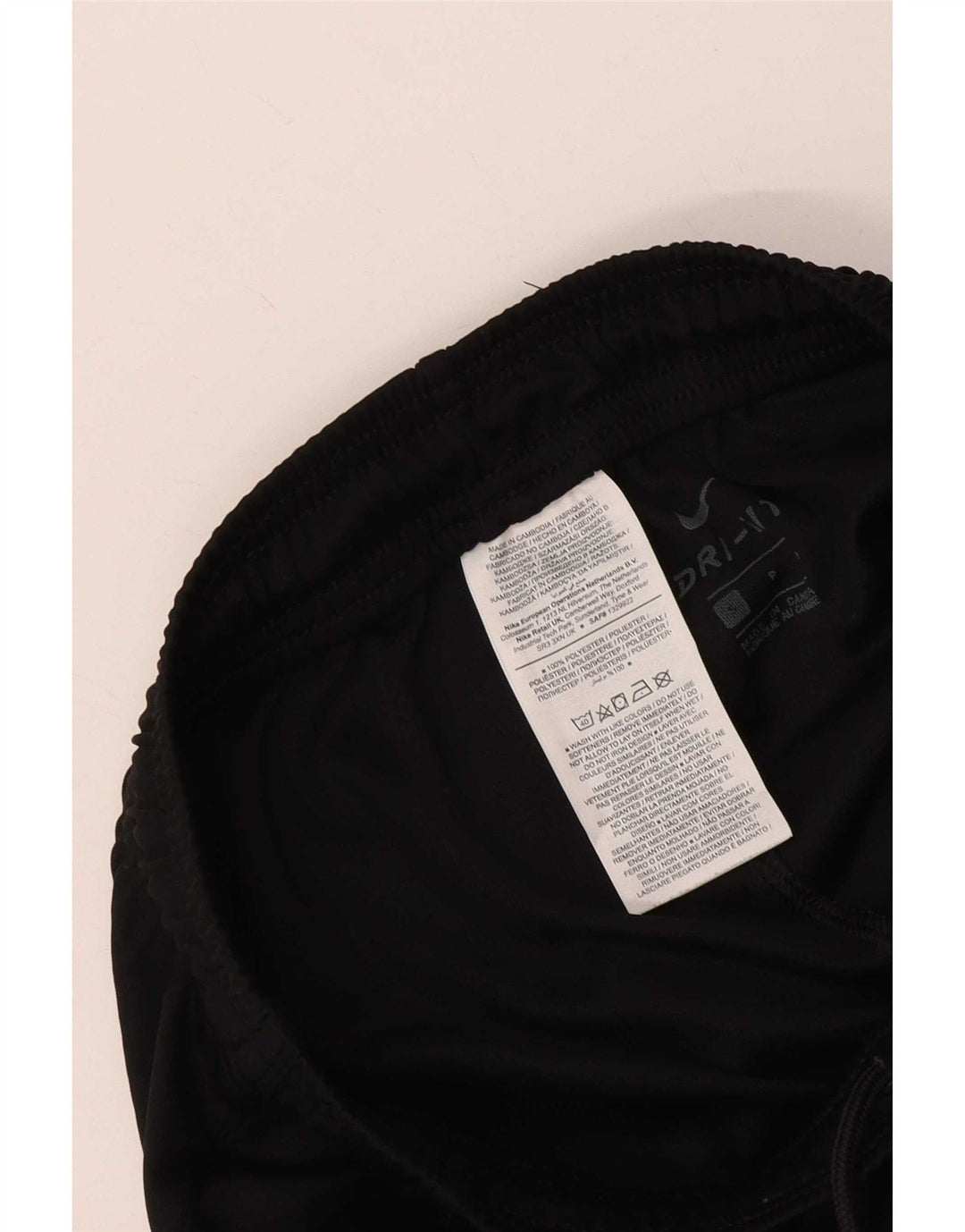 Nike Womens Dri Fit Sport Shorts UK 8 Small Black Polyester
