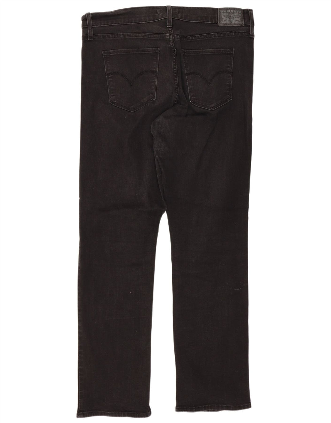 Levi's Womens 314 Shaping Straight Jeans W32 L30 Black Cotton