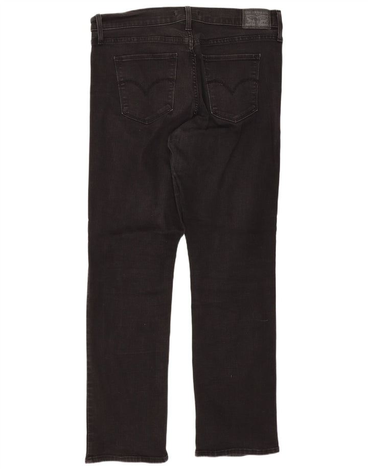 Levi's Womens 314 Shaping Straight Jeans W32 L30 Black Cotton