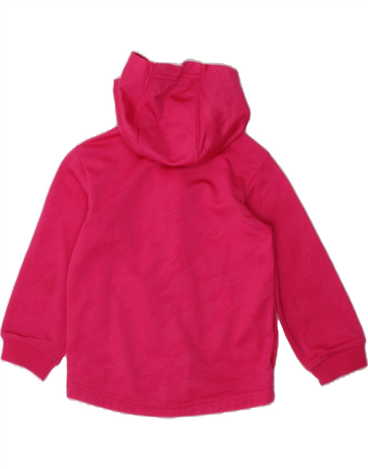 ADIDAS Baby Girls Zip Hoodie Sweater 9-12 Months Pink Polyester Vintage Adidas and Second-Hand Adidas from Messina Hembry 