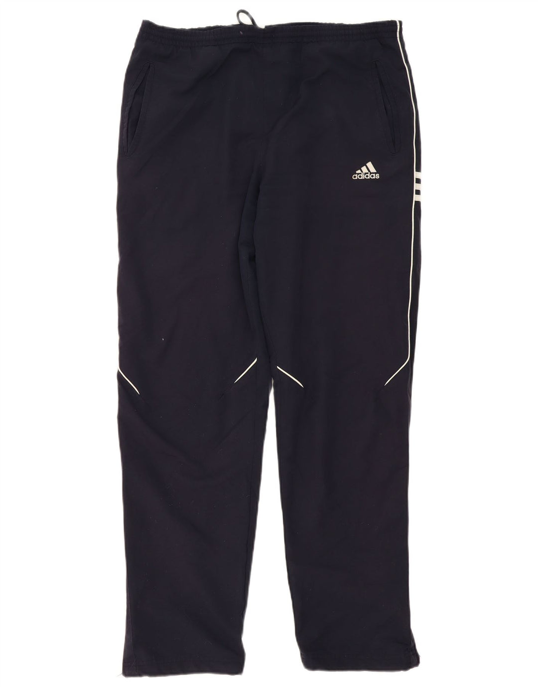 Adidas Mens Tracksuit Trousers Large  Navy Blue Polyester