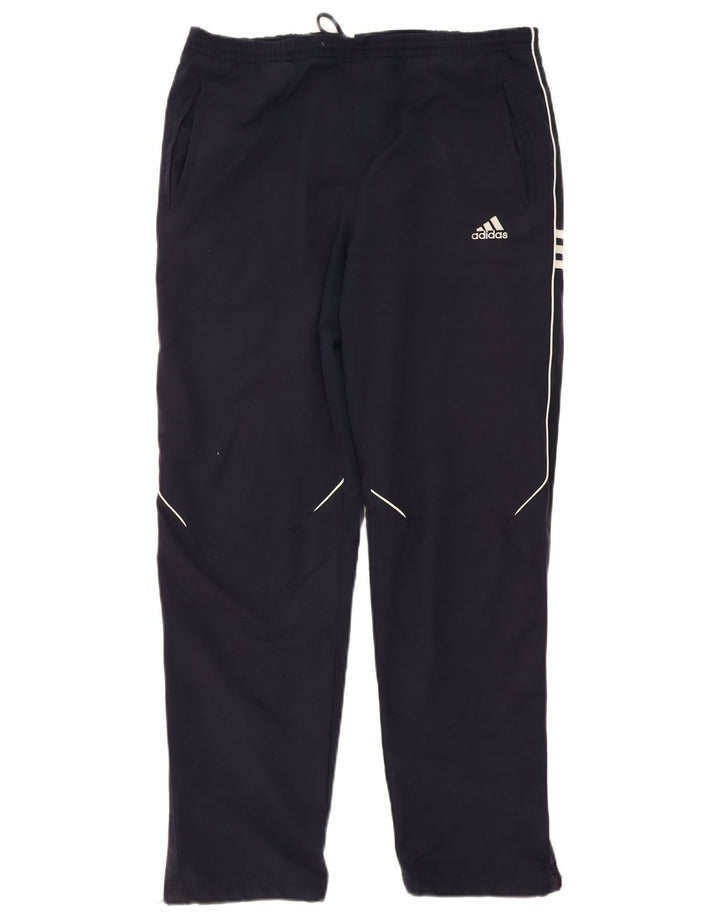 Adidas Mens Tracksuit Trousers Large  Navy Blue Polyester