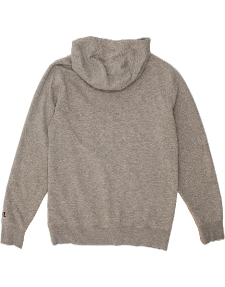 CHAMPION Mens Graphic Hoodie Jumper Large Grey Cotton Vintage Champion and Second-Hand Champion from Messina Hembry 