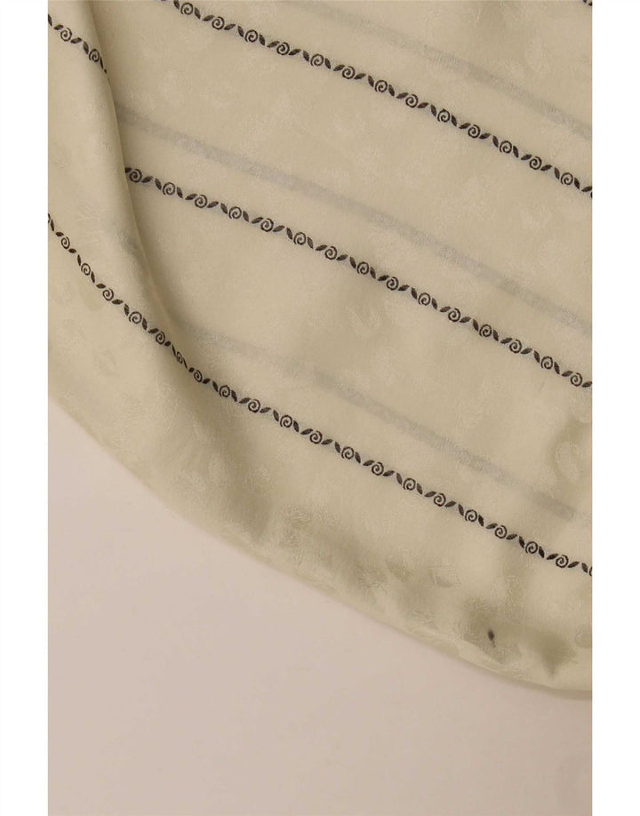 Camisa vintage para hombre grande a rayas beige