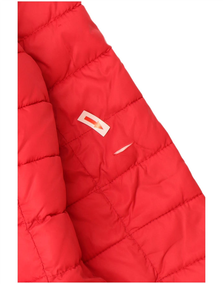 Invicta Womens Hooded Padded Jacket UK 16 Large Red Polyamide