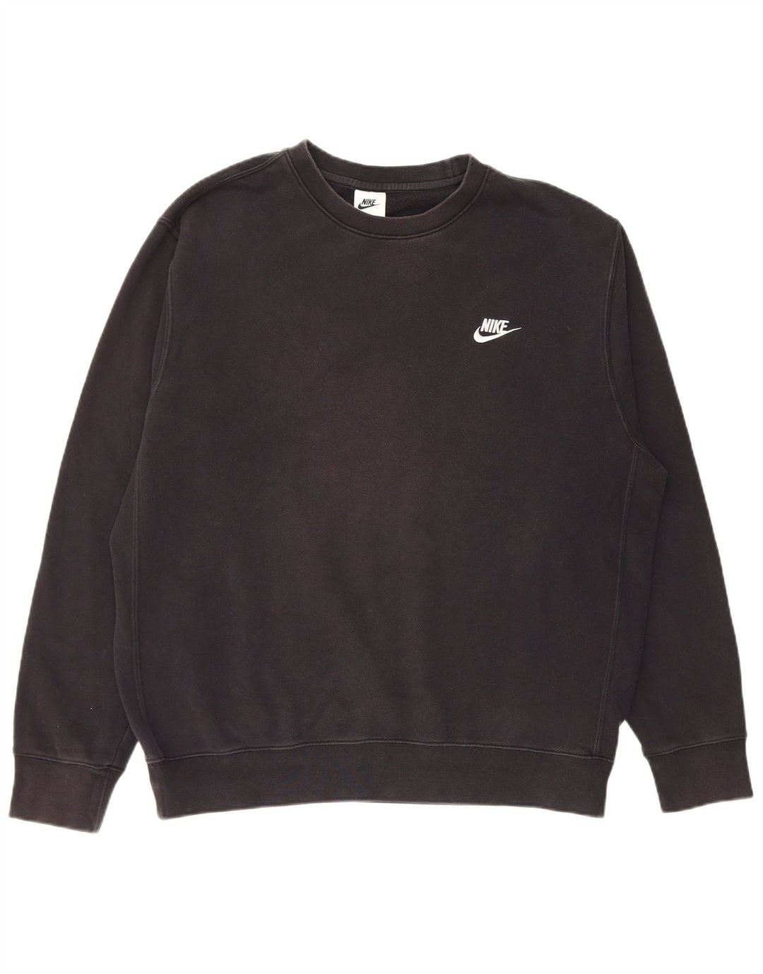 Nike Mens Sweatshirt Jumper Large Black Cotton