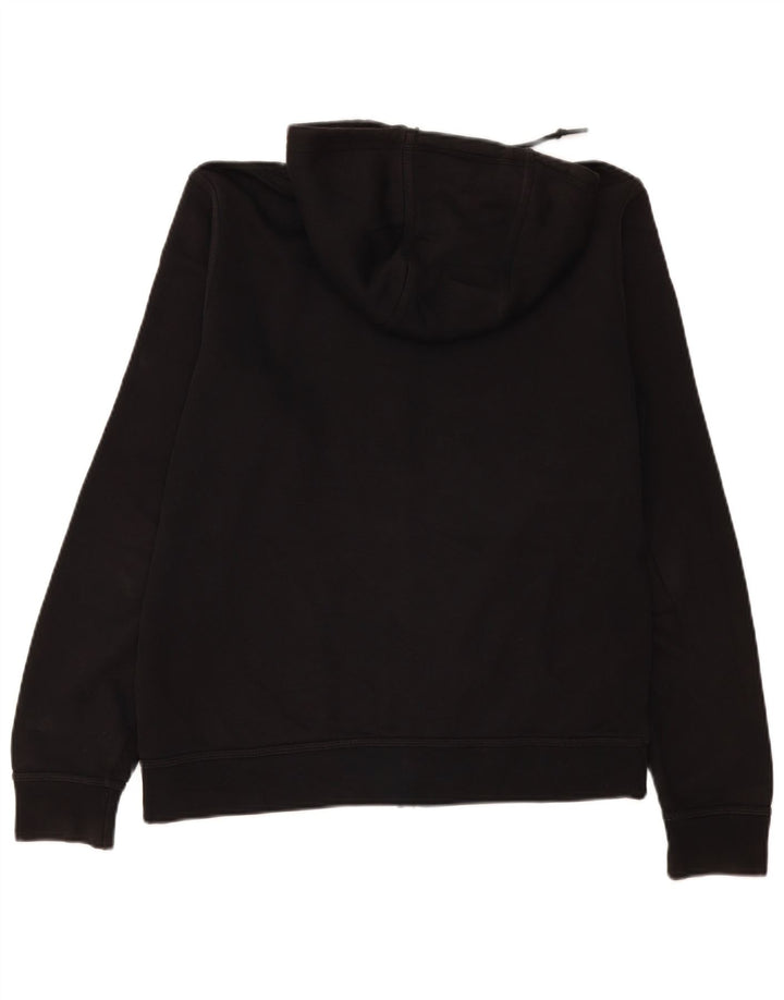 Nike Mens Zip Hoodie Sweater Large Black Cotton