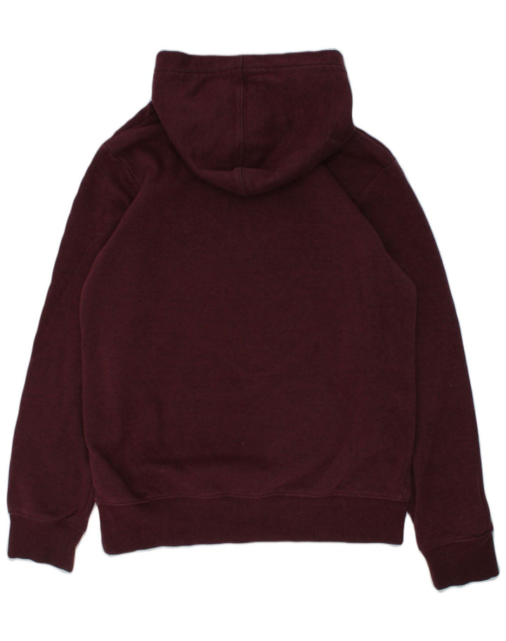 HURLEY Girls Graphic Hoodie Jumper 14-15 Years Burgundy Cotton | Vintage Hurley | Thrift | Second-Hand Hurley | Used Clothing | Messina Hembry 