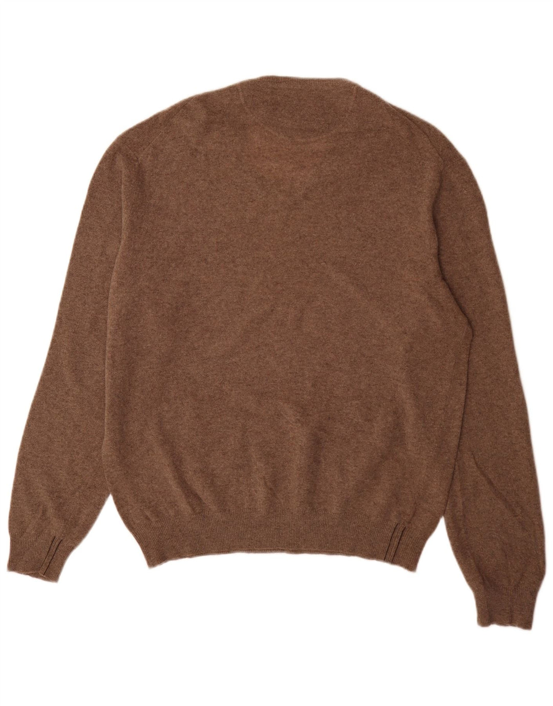 Marlboro Classics Mens V-Neck Jumper Sweater XL Brown